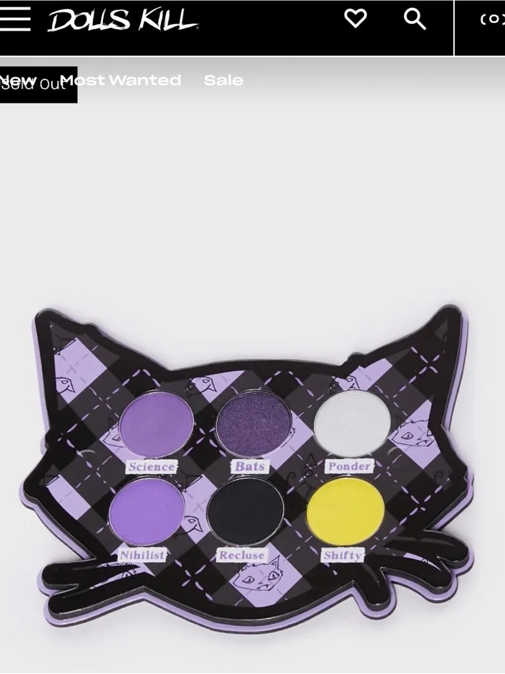 Eyeshadow Palette Nee Chee - 6 Color Set by Vampyre Cosmetics